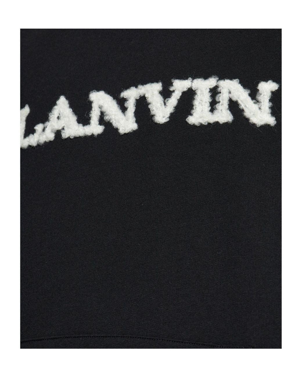 Lanvin Blue Logo Detailed Hoodie for men