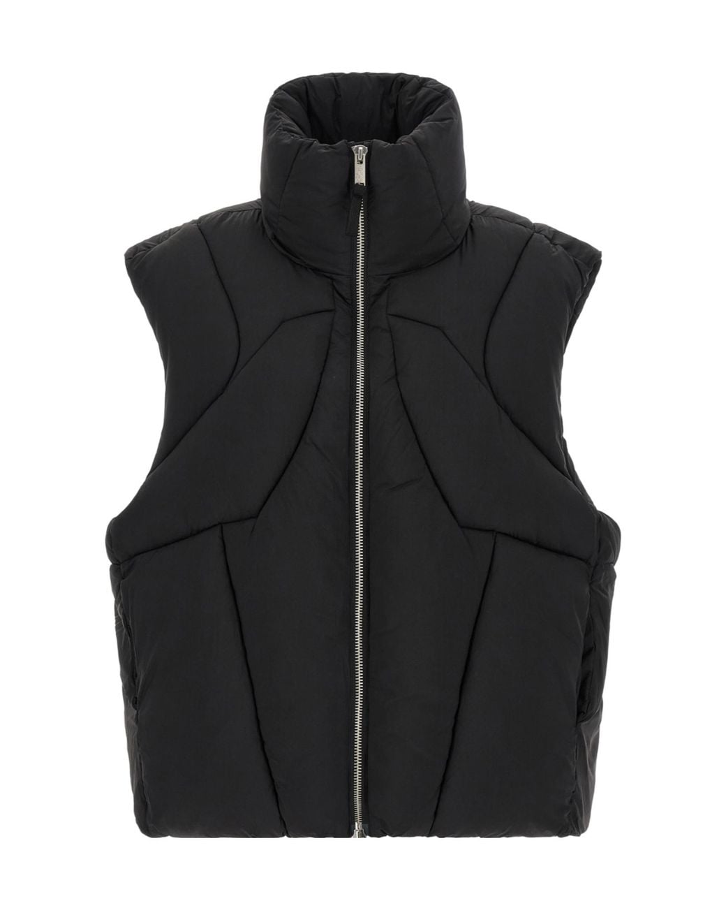 Thom Krom Black Zippered Vest for men