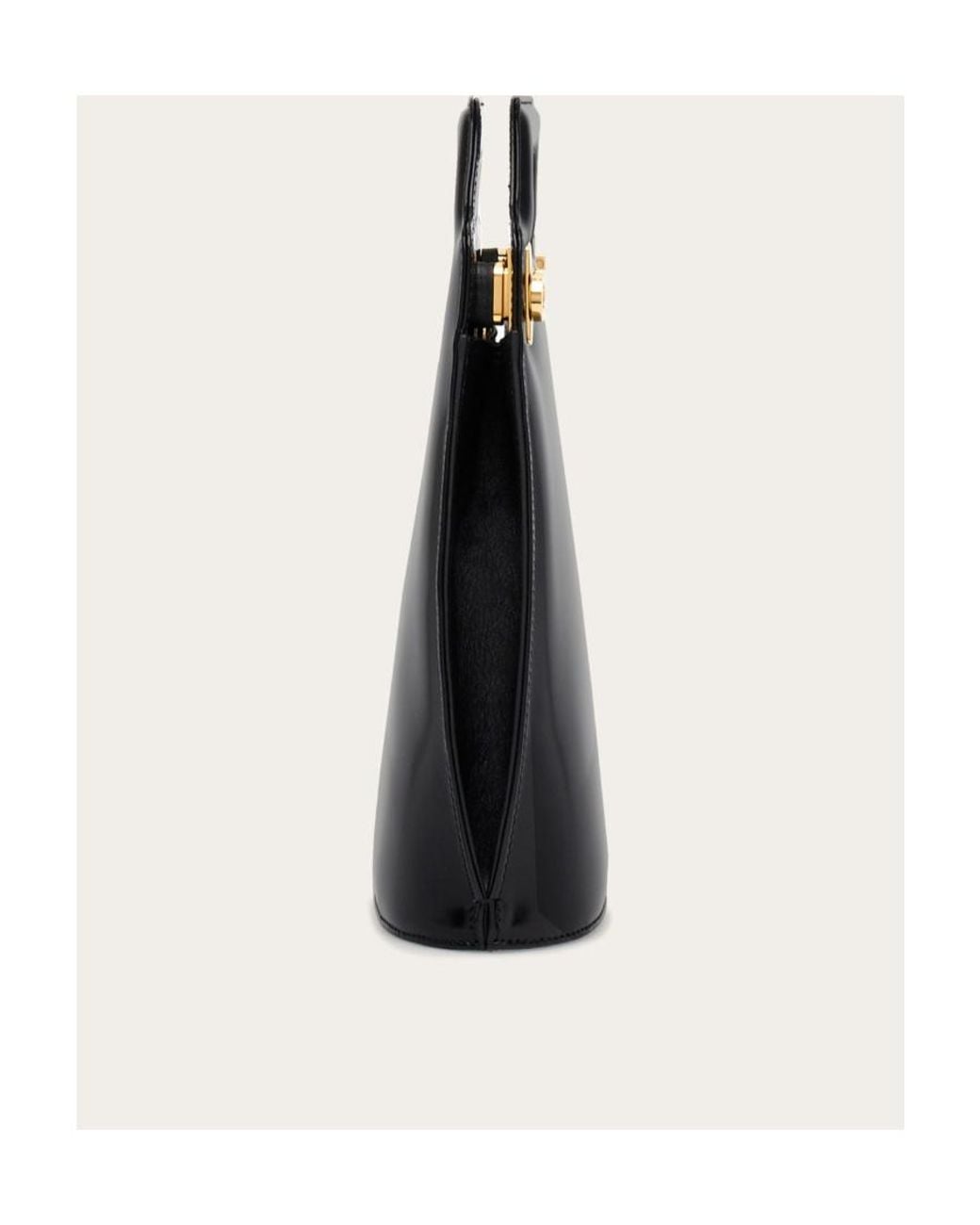 Ferragamo Black Ferragamo Wanda Mini Top Handle Bag