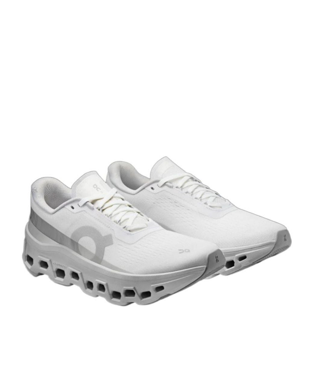 On Shoes Gray Cloudmonster Lace-Up Running Sneakers