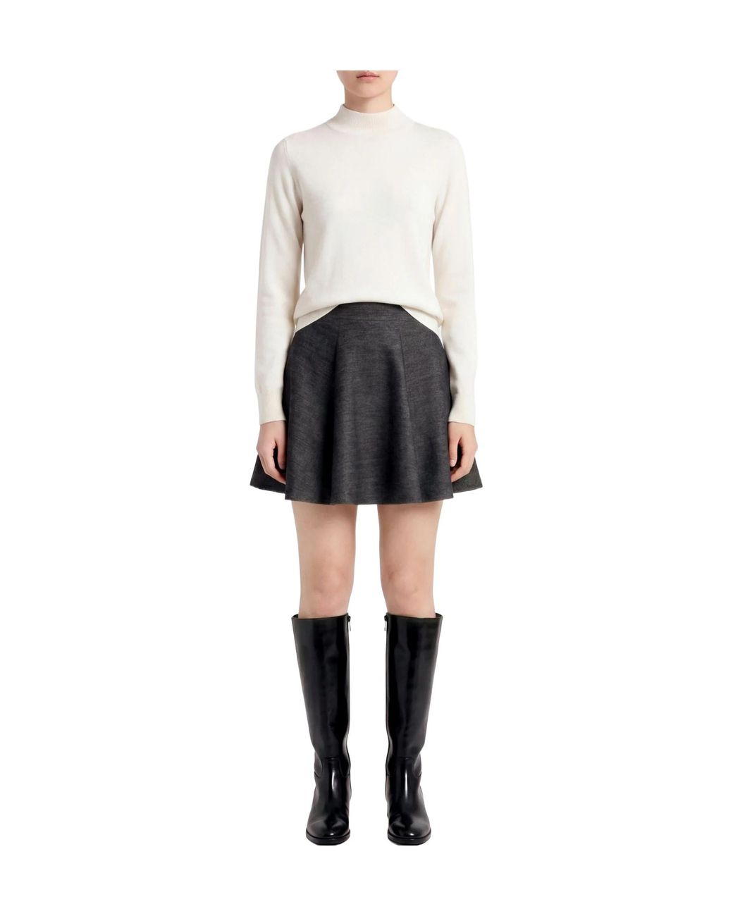 MAX&Co. Gray Mini Skirts