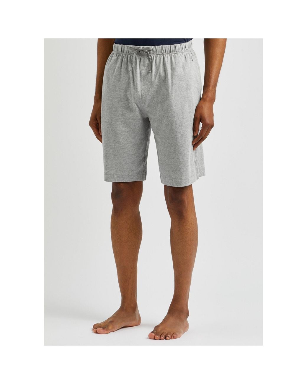 Polo Ralph Lauren Gray Drawstring-Knit Shorts for men