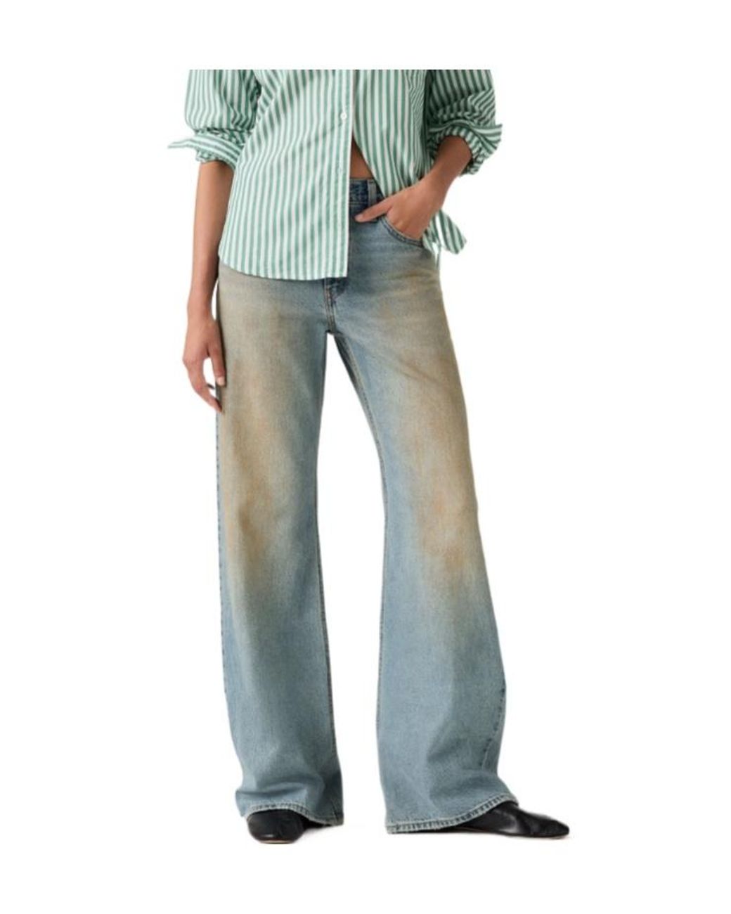 Levi's Green Loose Boot Jeans