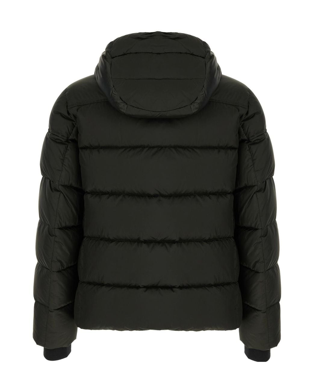 Moorer Black Brett Quilted Hooded Jacket for men