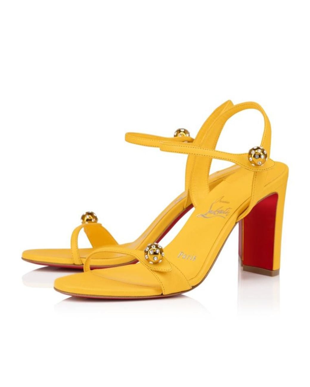 Christian Louboutin Metallic Atmosphere High-Heeled Sandals
