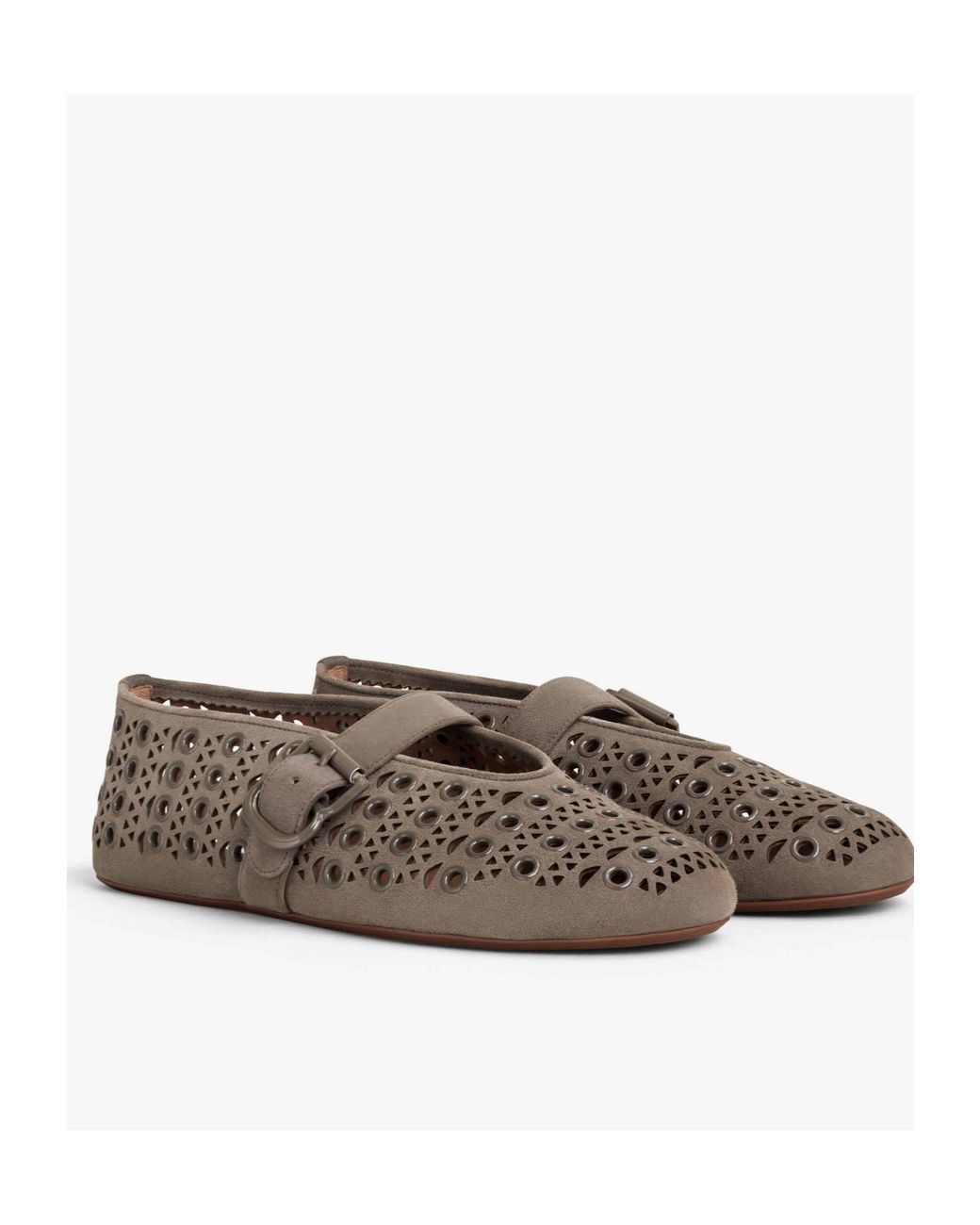 Alaïa Brown Ballet Flats