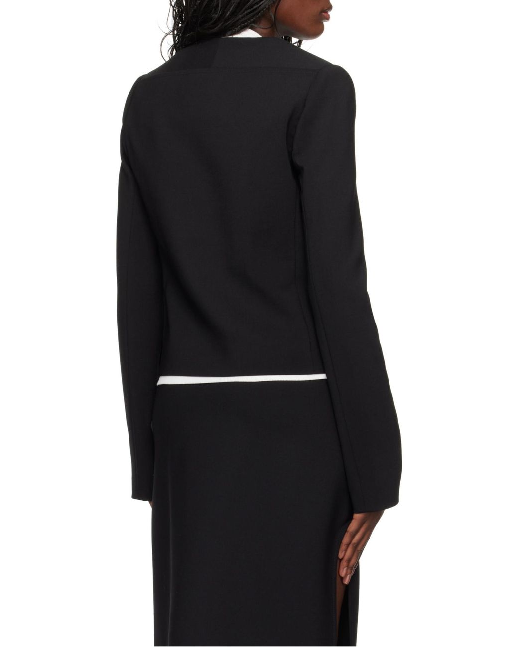 Courreges Blue Buttoned Tailored Jacket