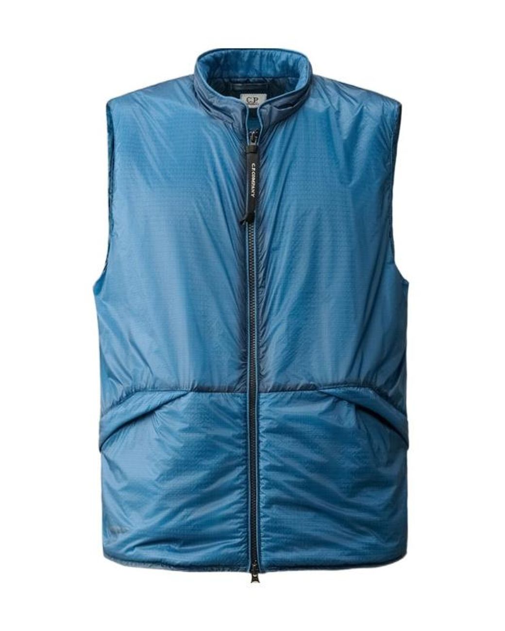 C P Company Blue Zipper Vest for men