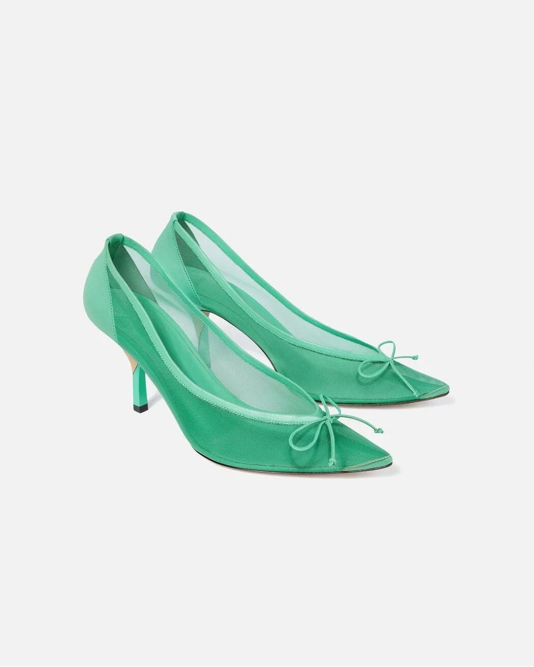 Jacquemus Green 80Mm Les Escarpins Tourni Pumps