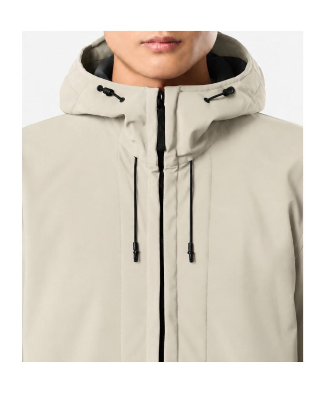 Stone Island Natural Long-Sleeve Zip-Up Jacket for men