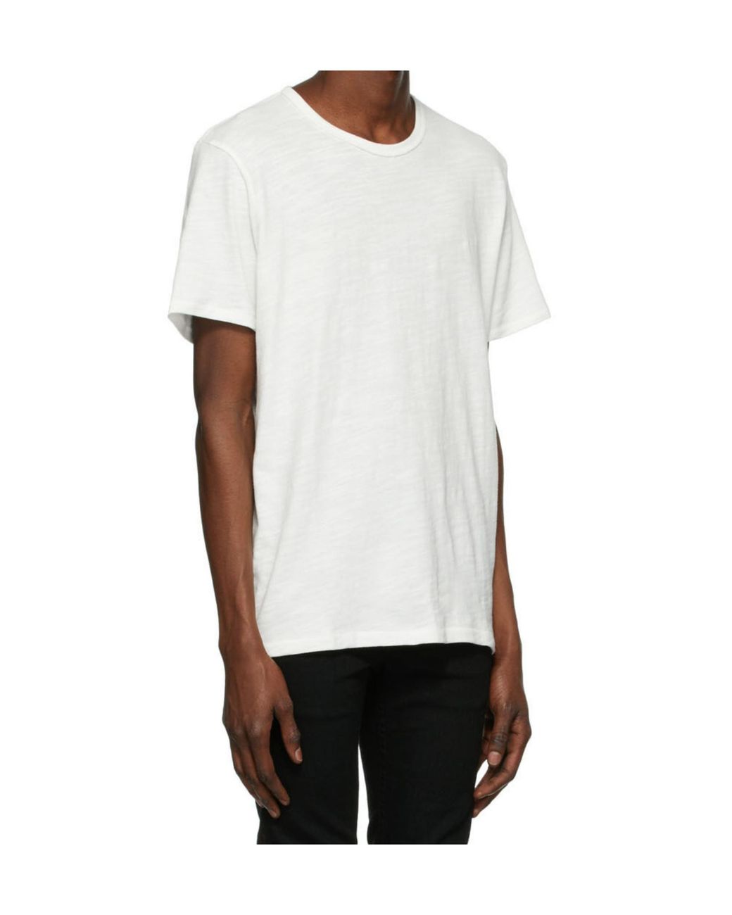 Rag & Bone White T-Shirt With Round Neck And Short Sleeves for men