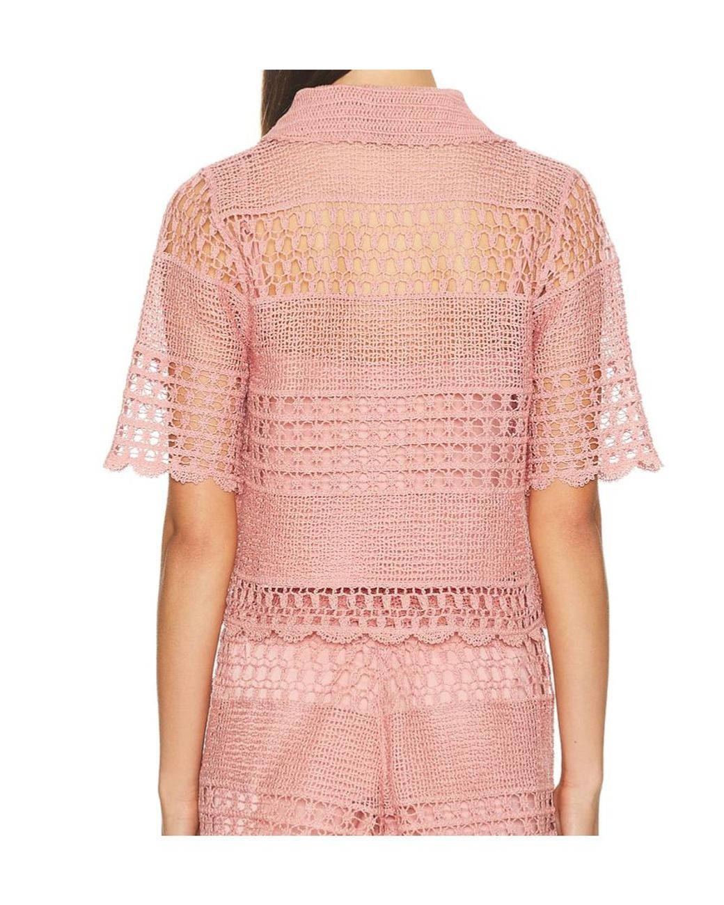 Zimmermann Pink Shirt With A Decorative Weave
