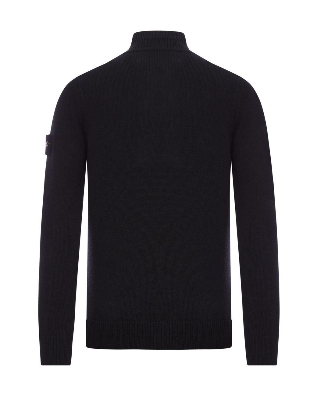 Stone Island Blue High Neck Knitted Jumper for men
