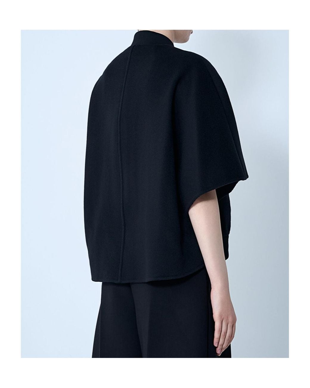 Max Mara Blue Leticia Button-Up Coat
