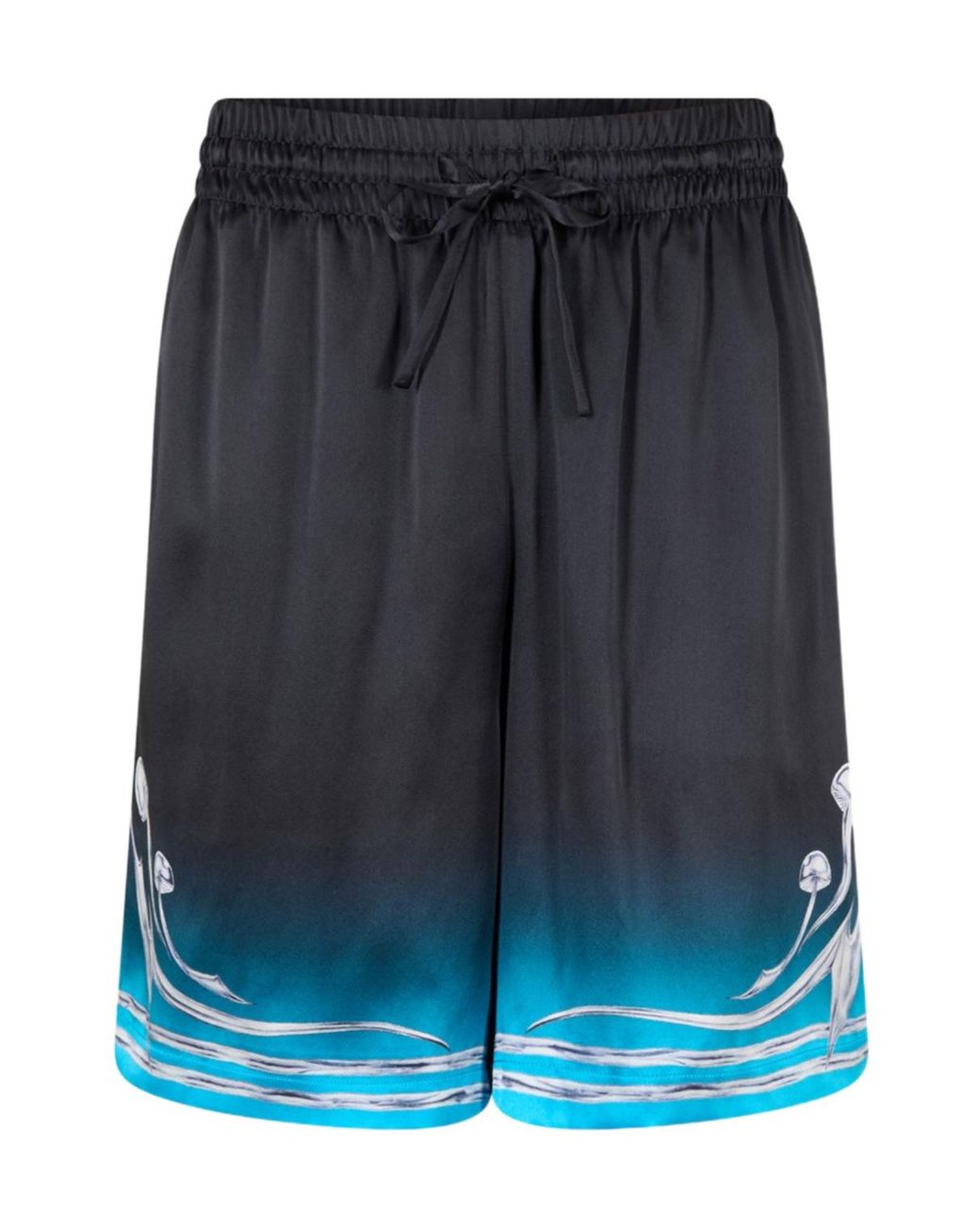 Casablanca Blue Elastic Waist Shorts for men
