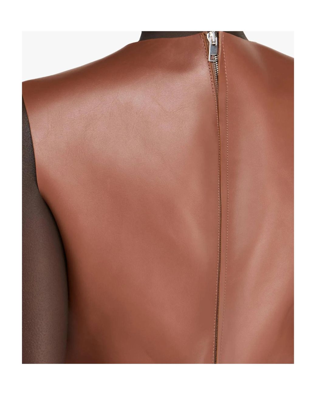J.W. Anderson Brown Jw Anderson Sleeveless Leather Top