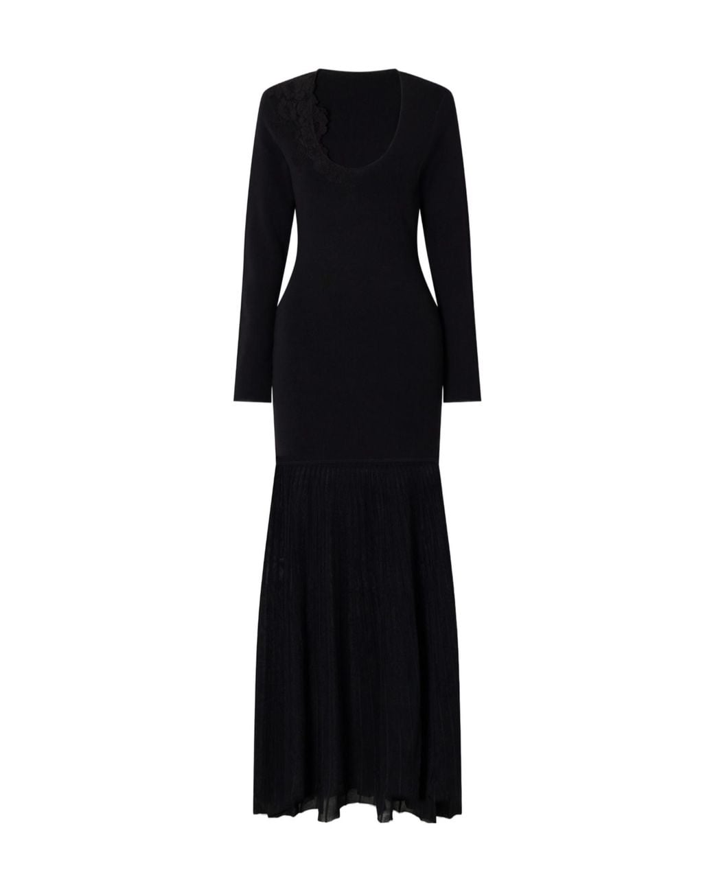 Sir Black Paneled Stretch-Knit Dress