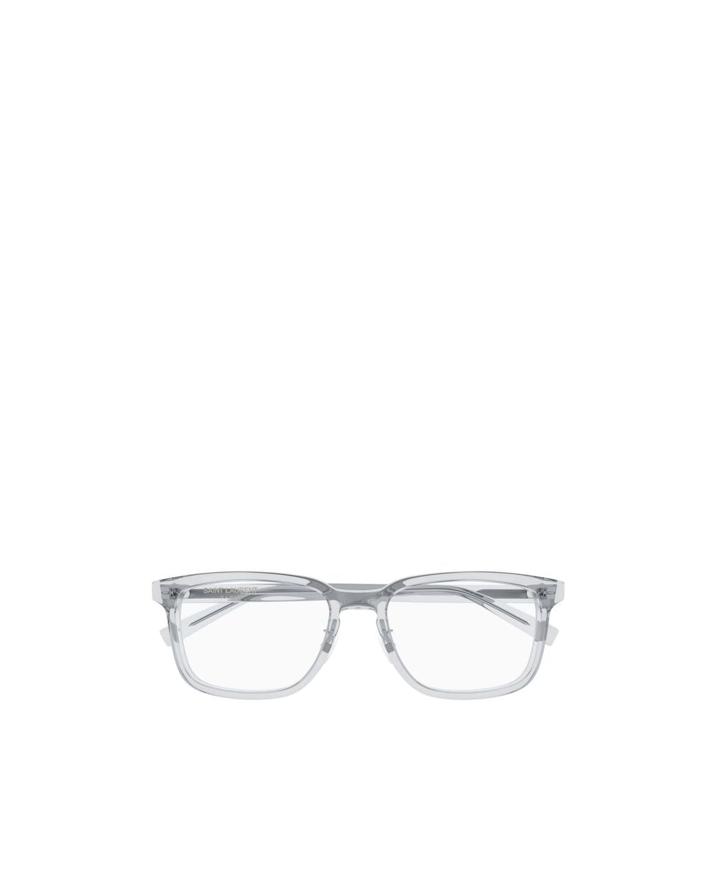 Saint Laurent White Eyewear Square Frame Glasses for men