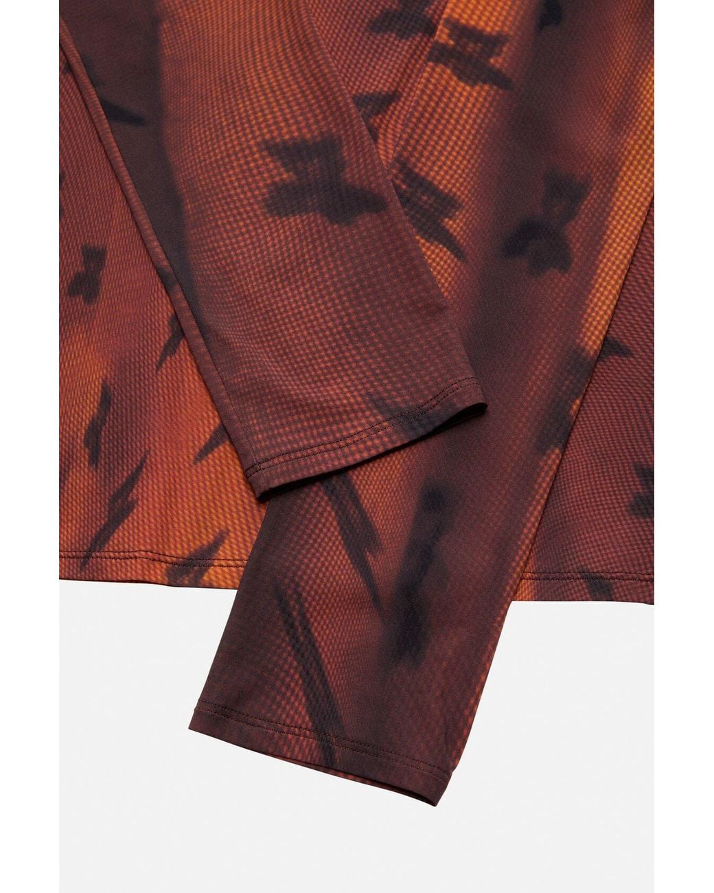 Acne Red Fitted Printed T-Shirt