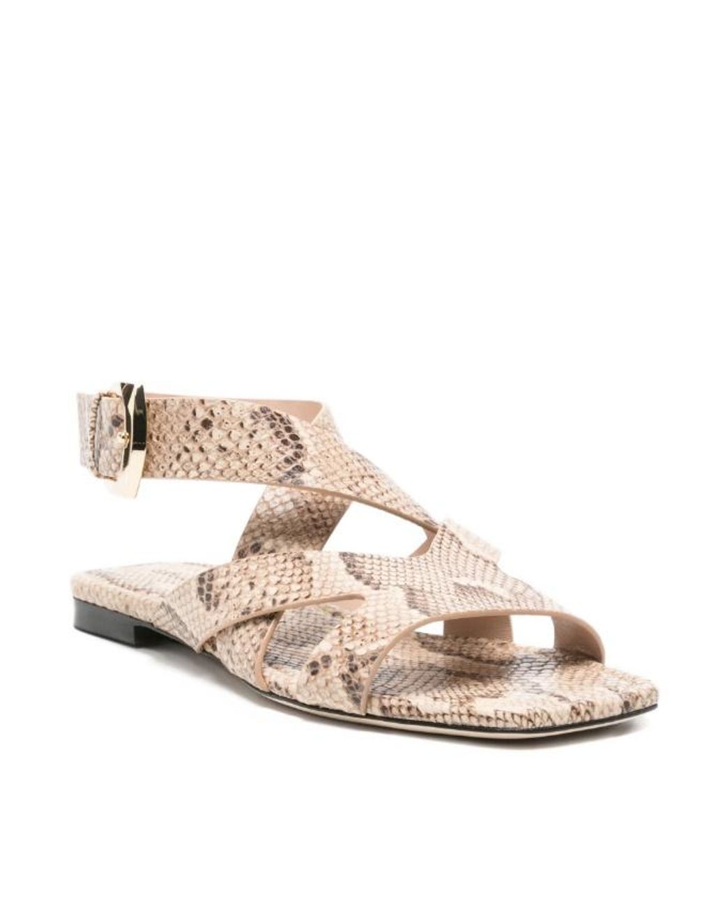 Stuart Weitzman Multicolor Patterned Flat Sandals