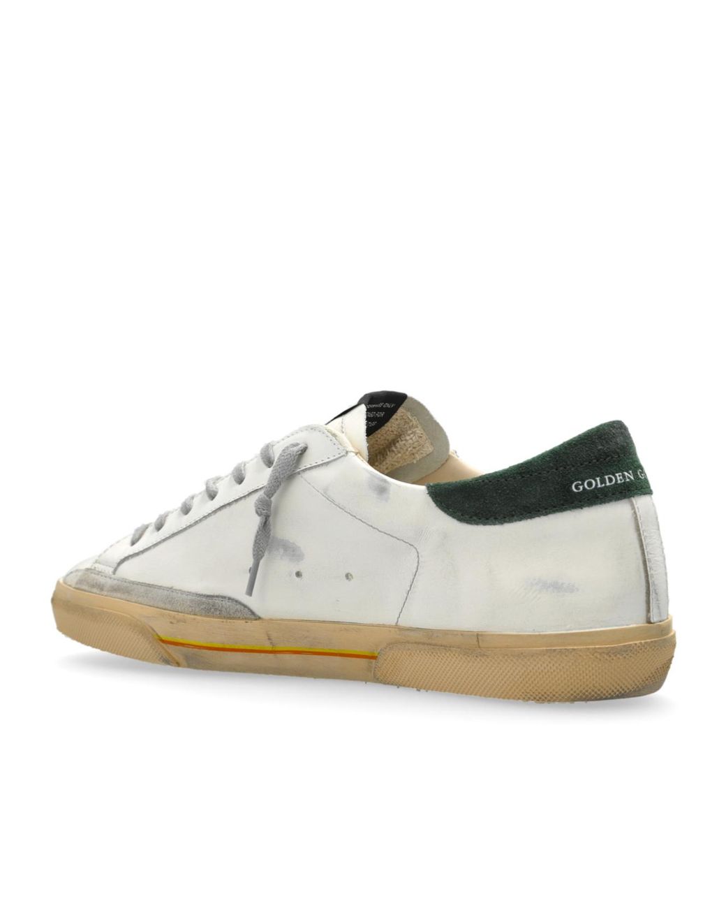 Golden Goose Deluxe Brand White Super Star Lace-Up Sneakers for men