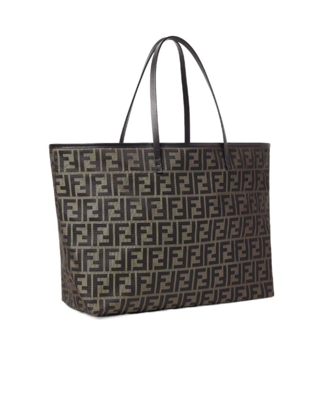 Fendi Black Ff Zucca Superlight Fabric Shopper