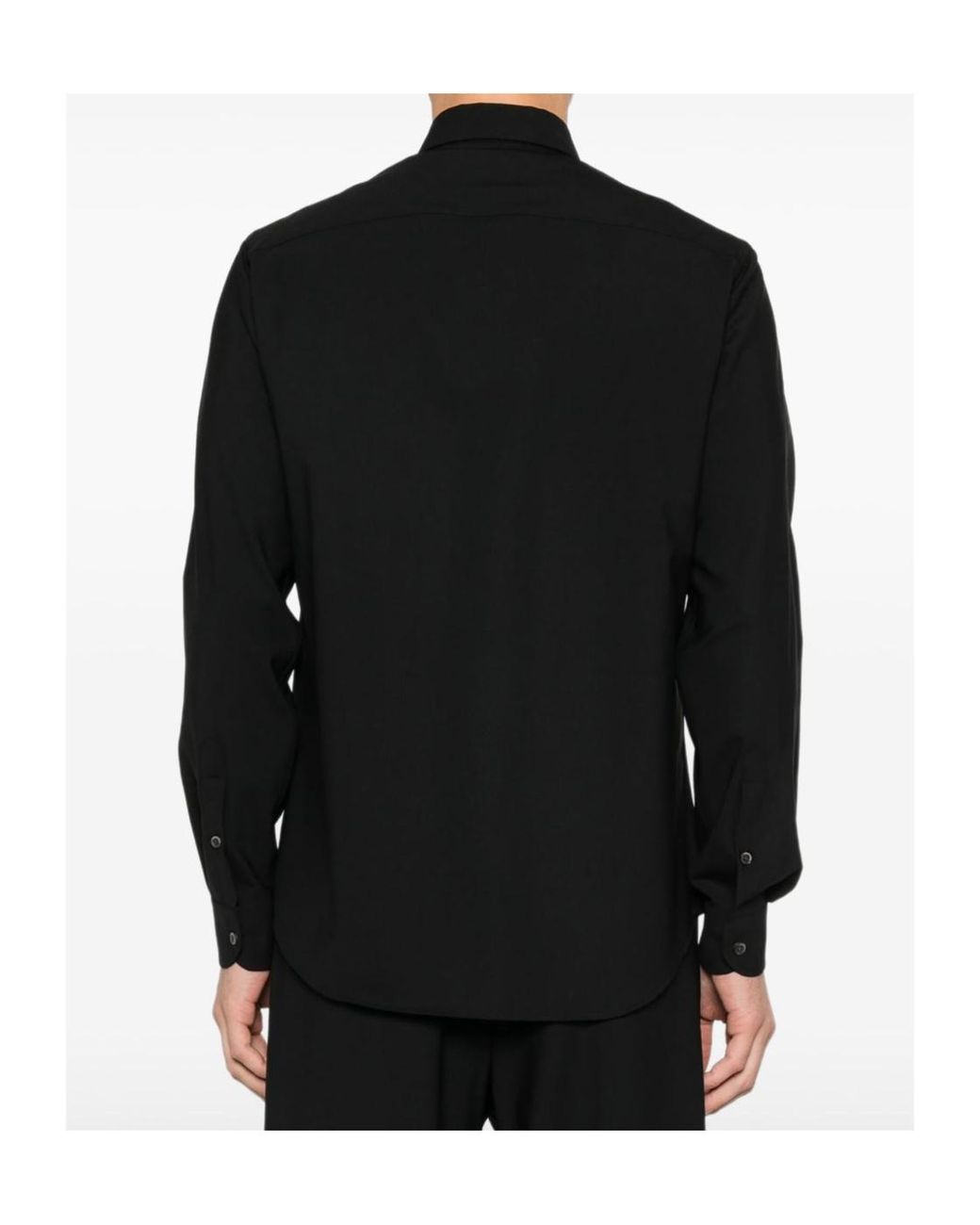Emporio Armani Black Button Shirt for men