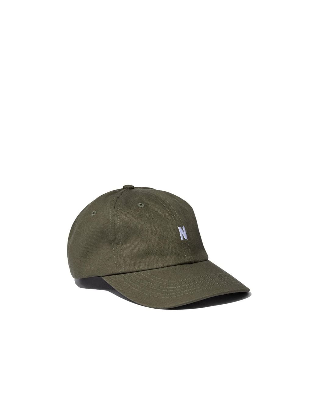 Norse Projects Green Embroidered Logo Baseball Cap for men