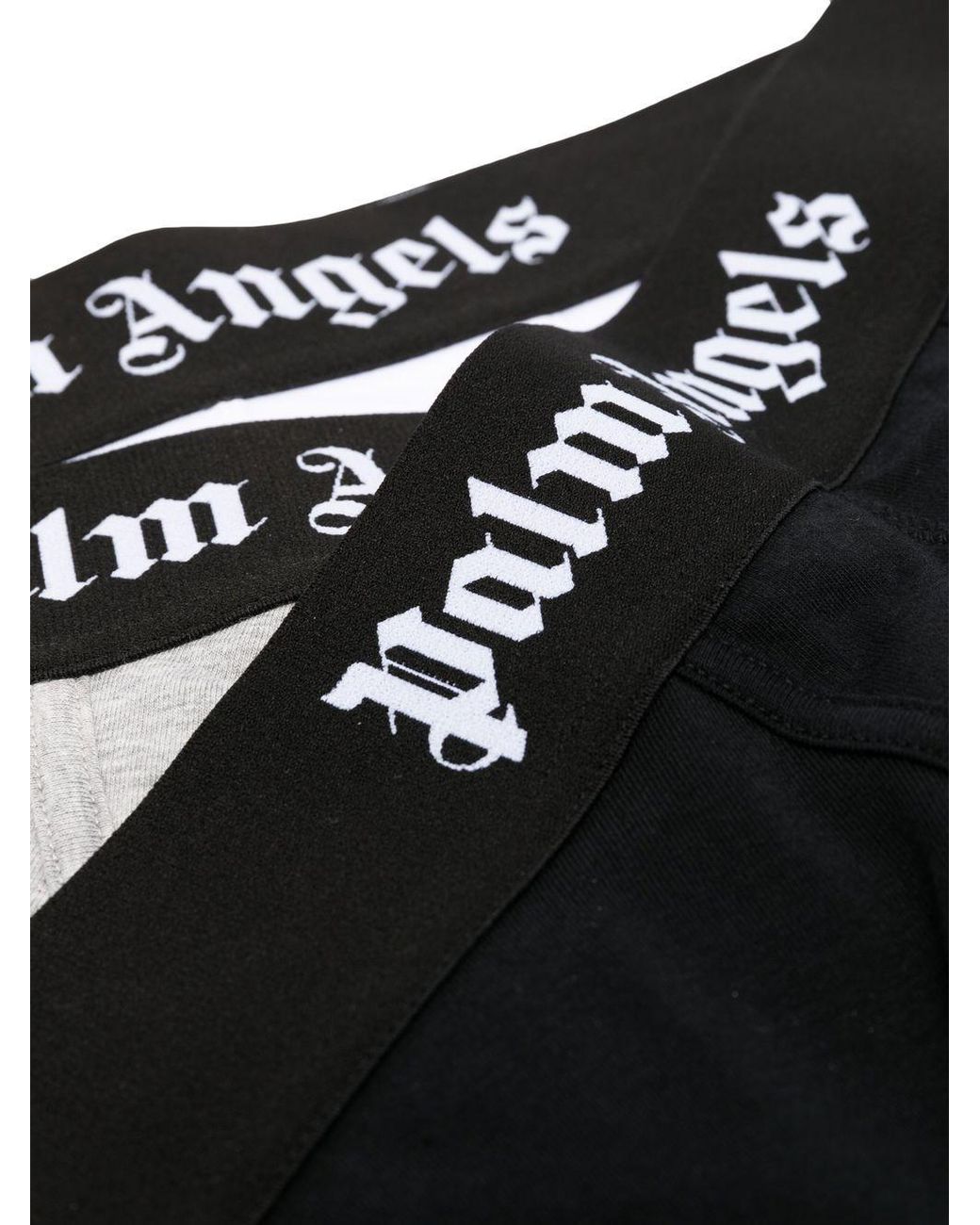 Palm Angels White Elastic Logo Waist Pack Of Three Boxers for men