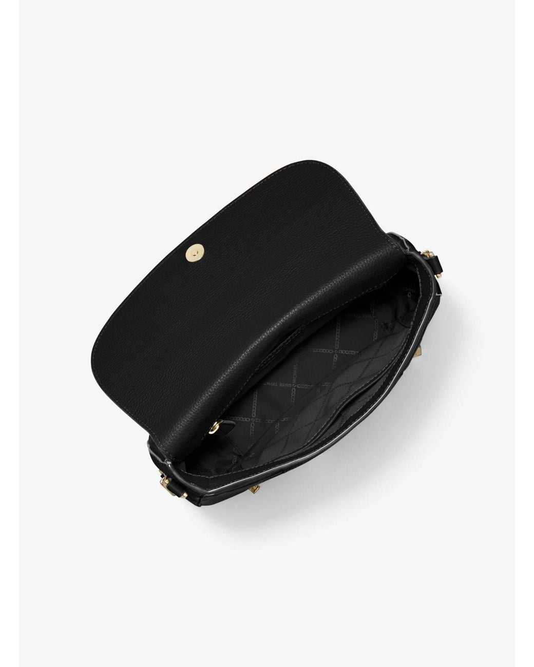 Michael Kors Black Logo Flip Shoulder Bag