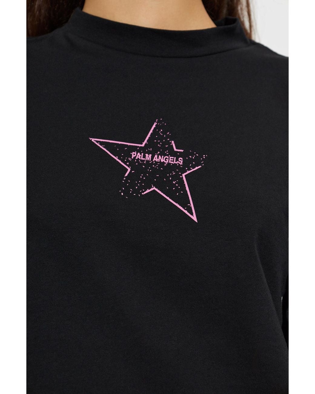 Palm Angels Blue Printed T-Shirt