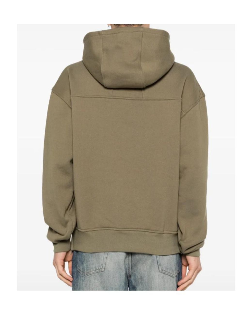 Rhude Green Logo Embroidered Long-Sleeved Sweatshirt for men