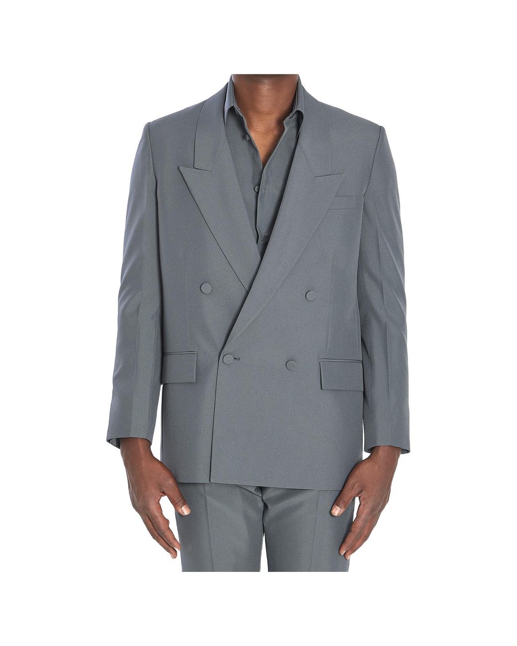 Gucci Black Double-Breasted Tailored Jacket for men