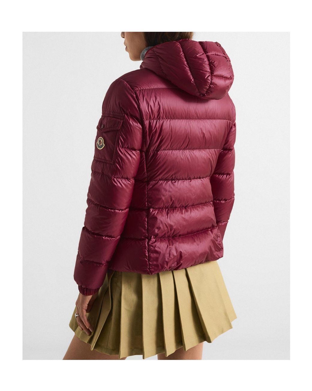 Moncler Red Short Puffer Jacket