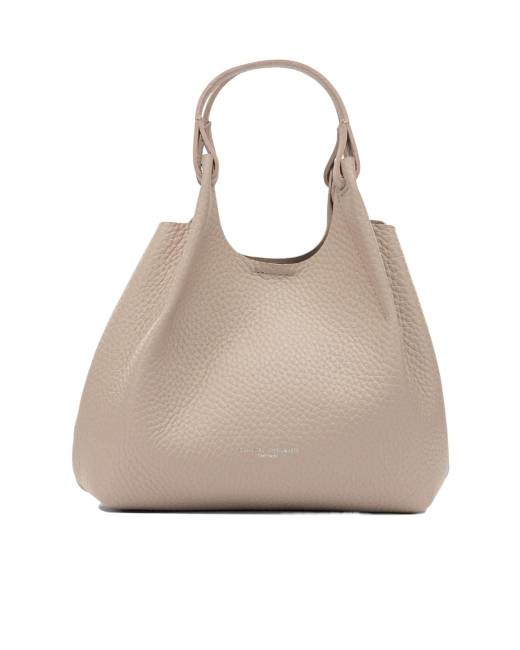 Gianni Chiarini Natural Dua Logo Printed Tote Bag