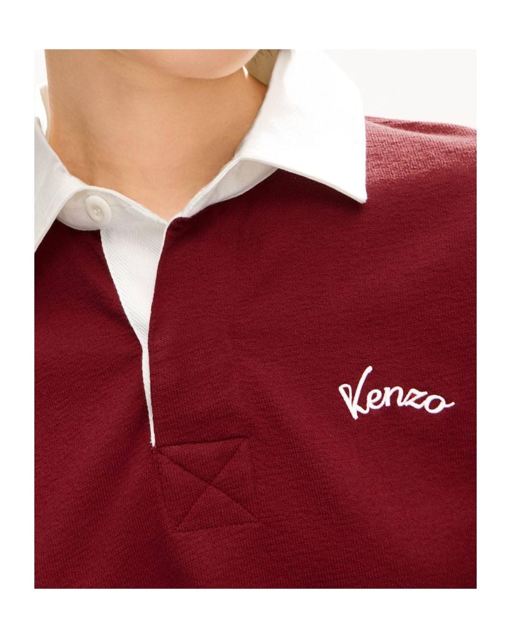KENZO Varsity' Embroidered Long Sleeve Polo