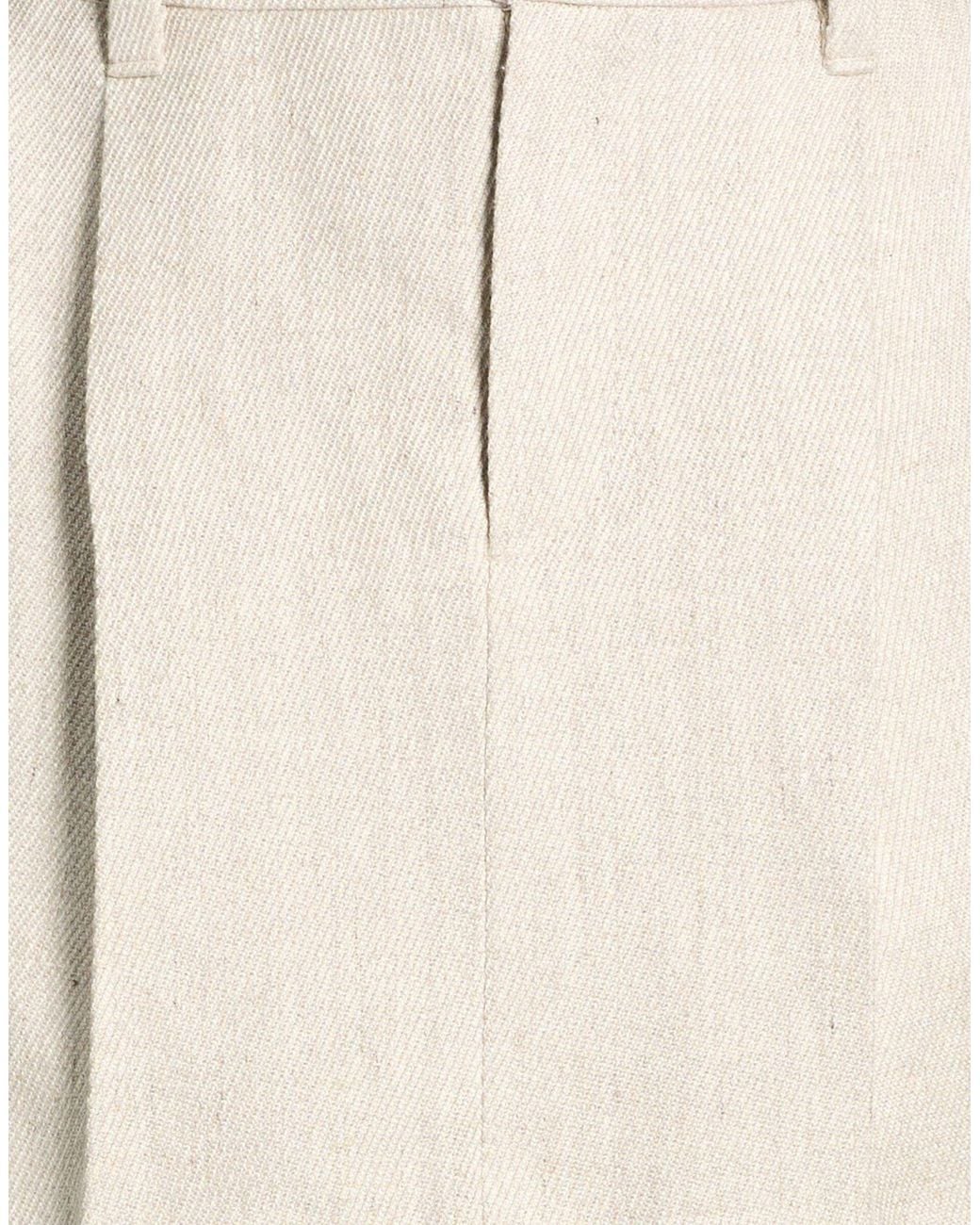Brunello Cucinelli Natural Mini Skirt Linen