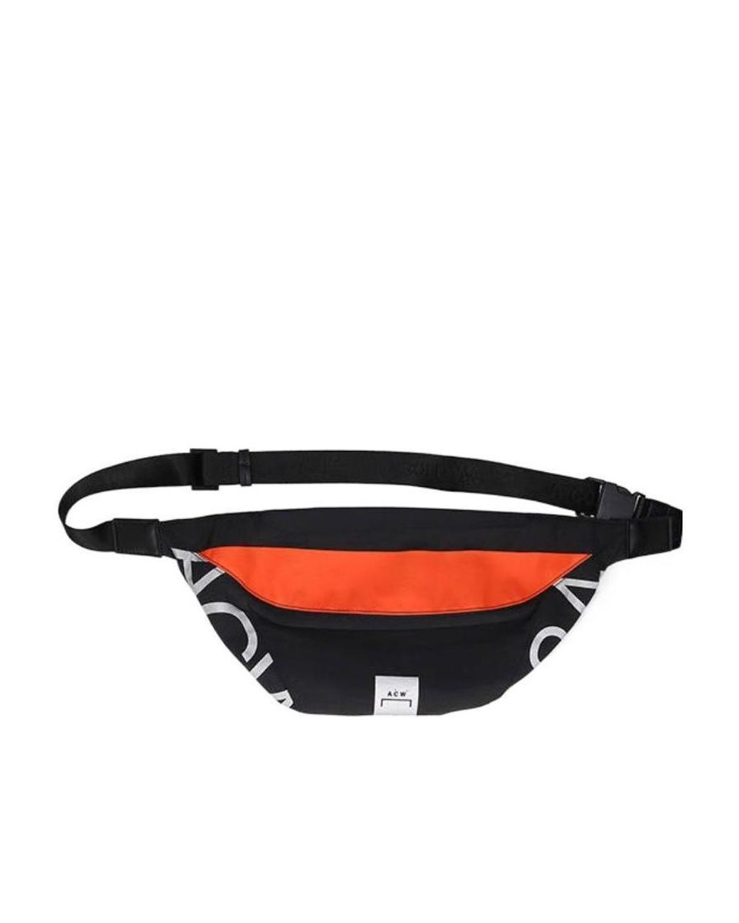 A_COLD_WALL* White Stria Tech Logo Belt Bag for men