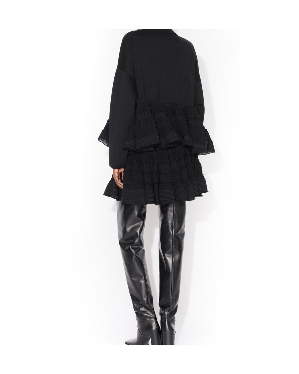 Alaïa Black Alaïa Long-Sleeved Roll-Neck Jumper