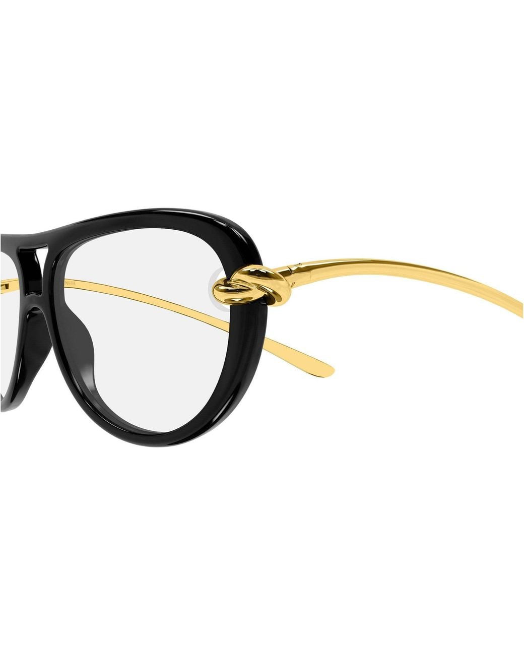 Bottega Veneta White Aviator Sunglasses