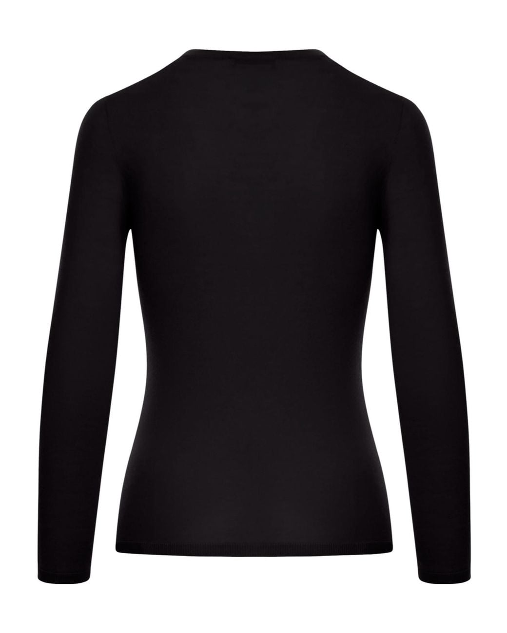 Max Mara Black V-Neck Long-Sleeved Jumper