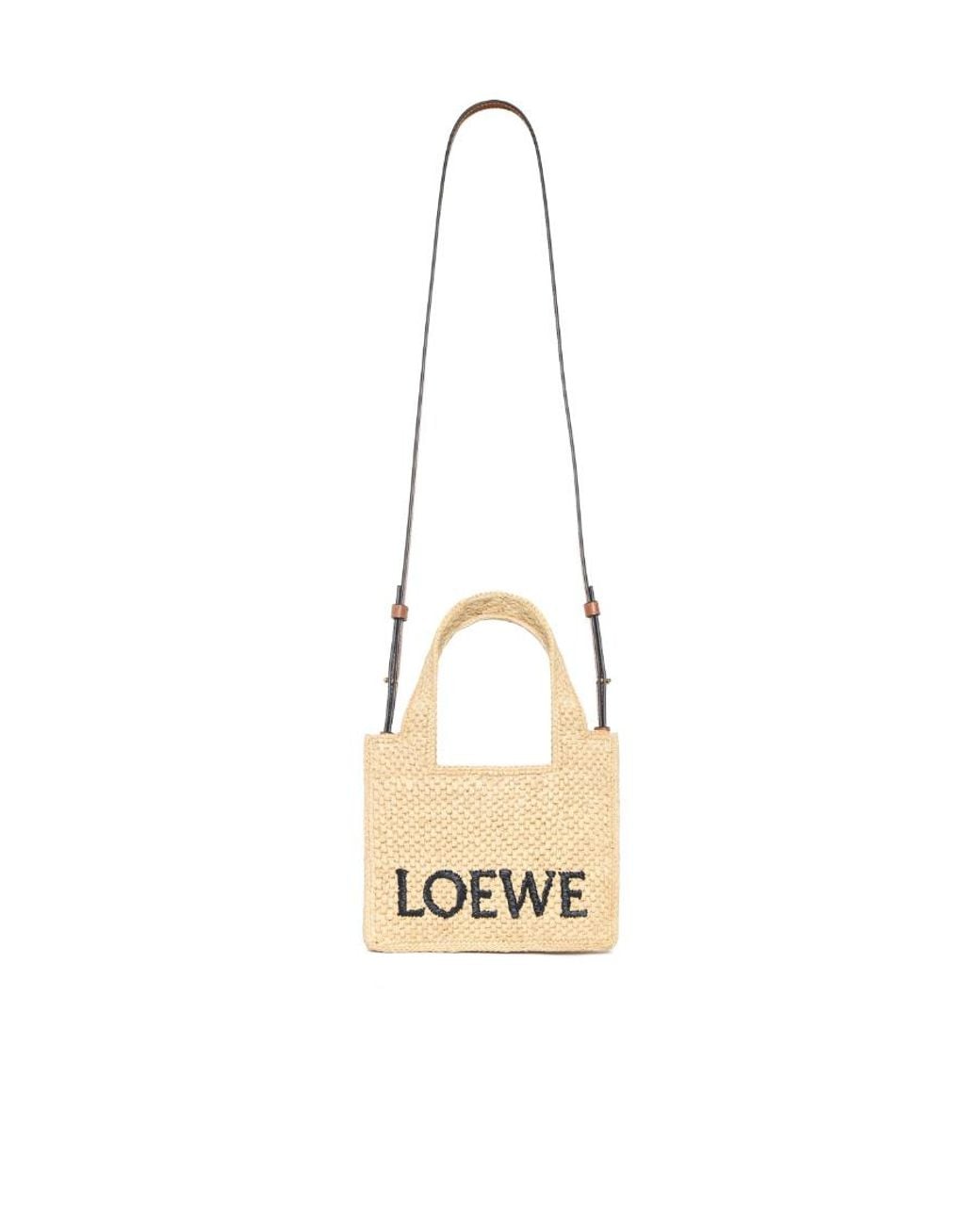 Loewe Natural Font Mini Top Handle Bag