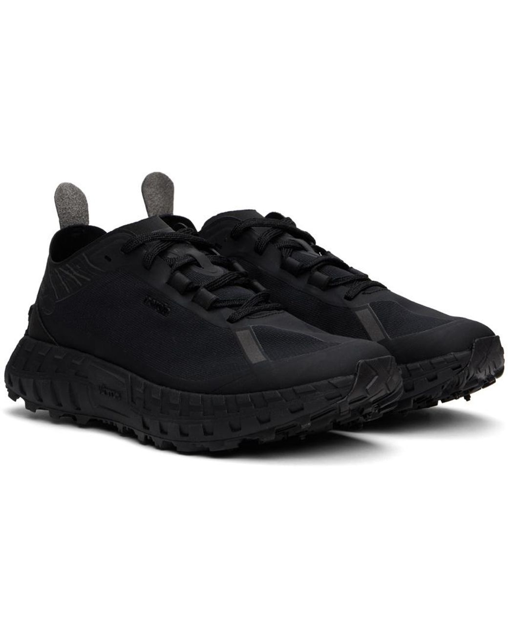 Norda Black Laced Sneakers for men