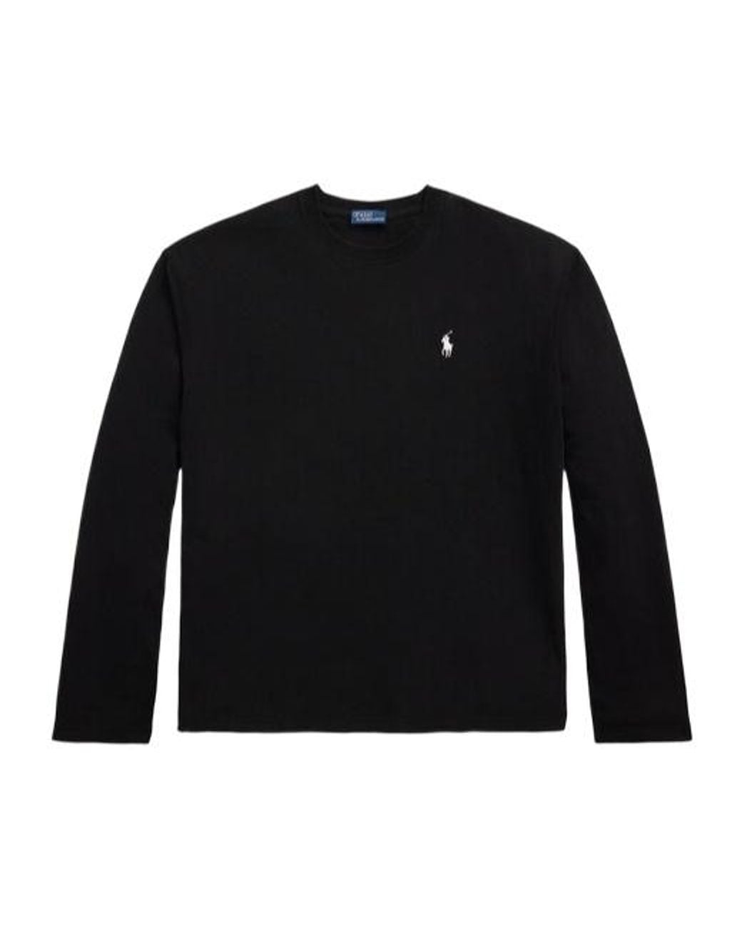 Polo Ralph Lauren Black Logo Embroidered Crewneck T-Shirt
