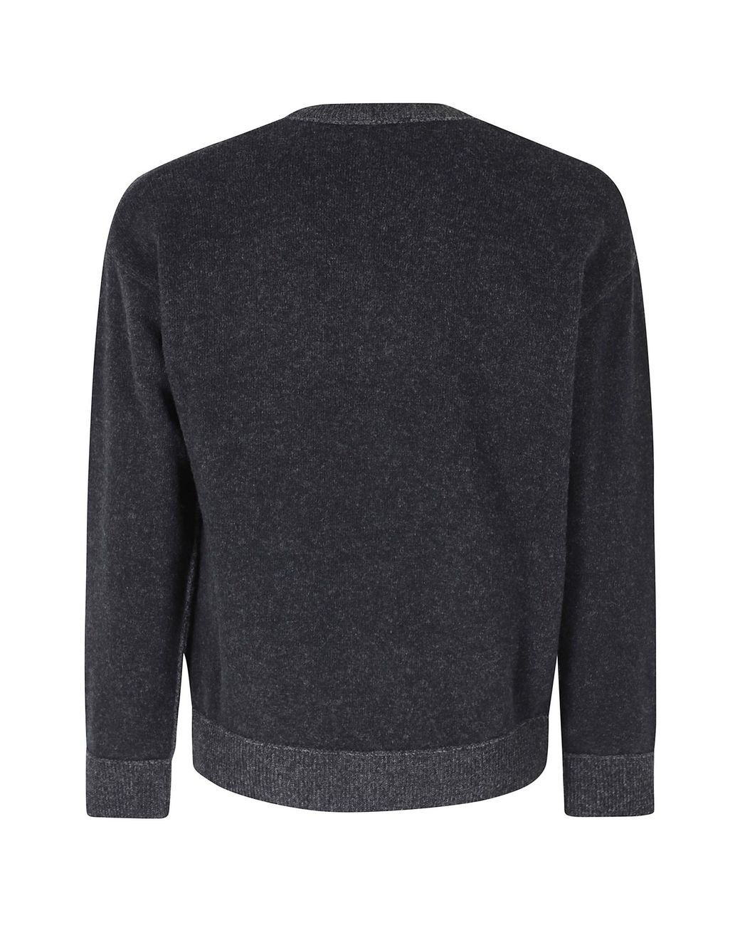 Roberto Collina Blue Crew-Neck Long-Sleeve Knit Top for men