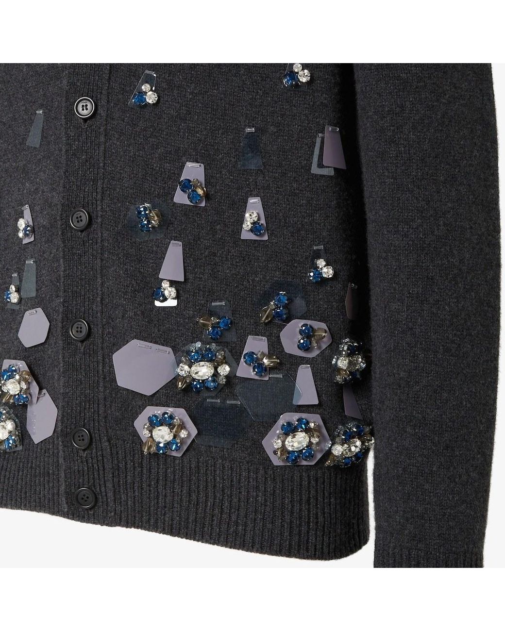 Fendi Black Cashmere And Wool Cardigan for men