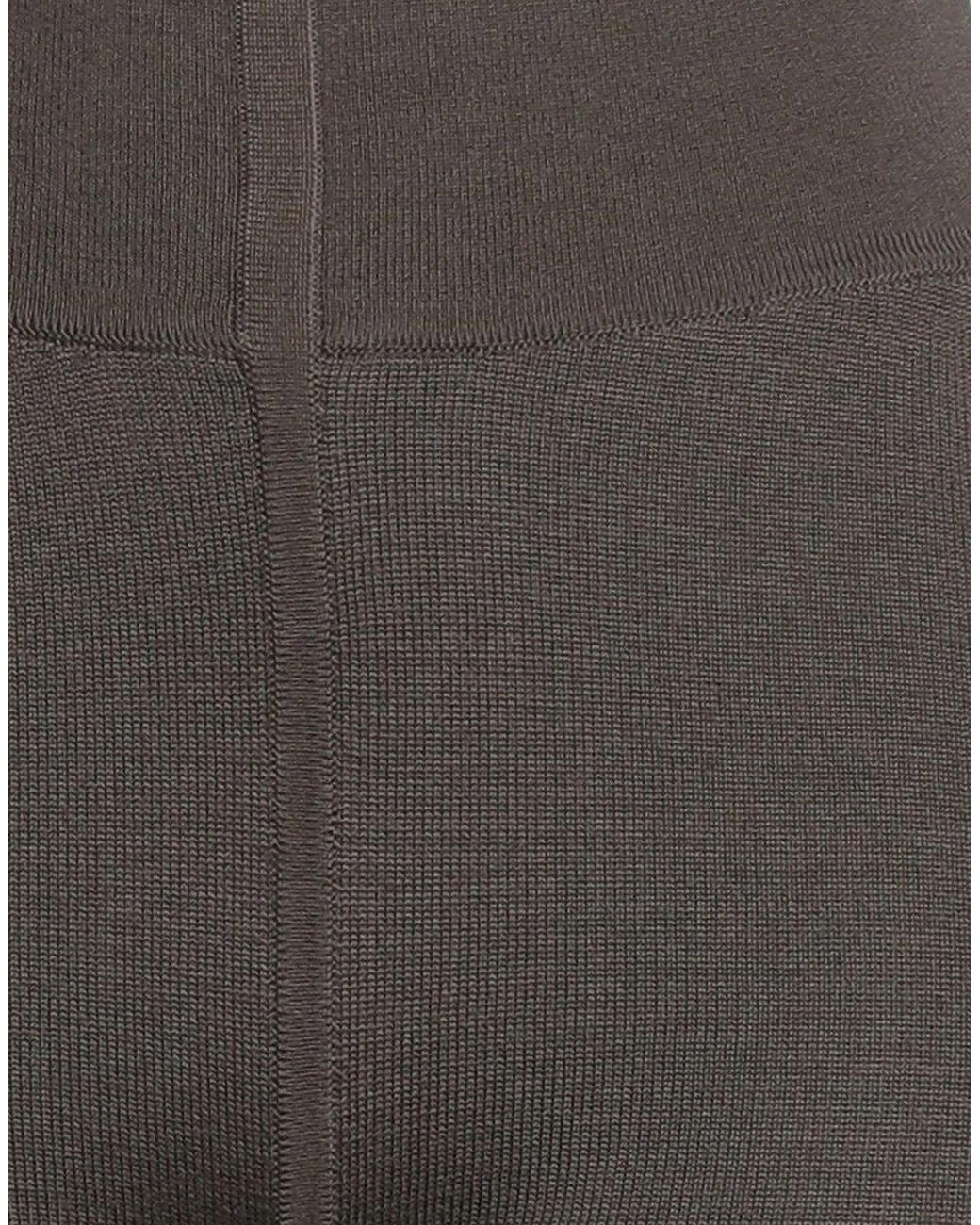 Rick Owens Gray Knitted Solid Color Leggings