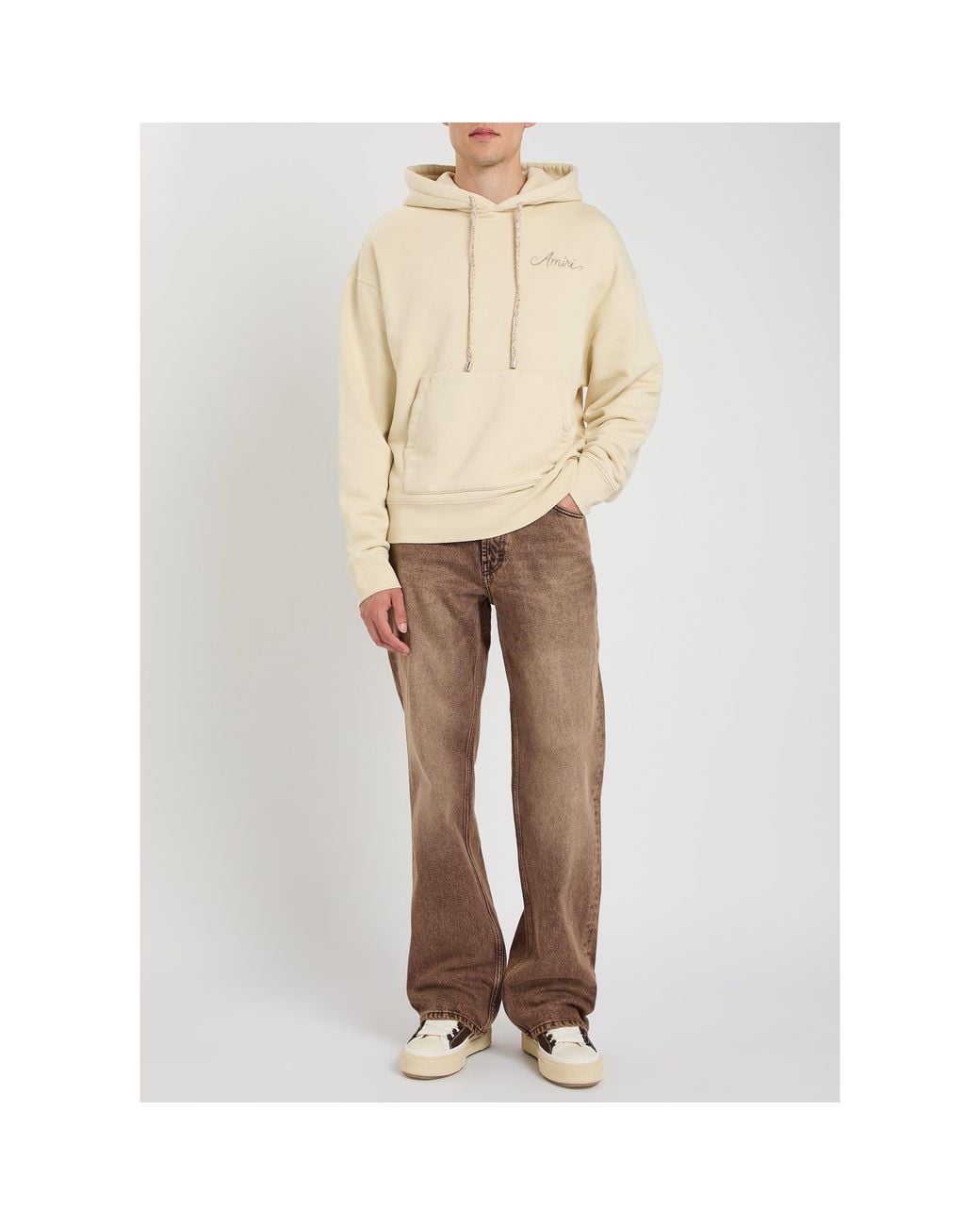 Amiri Natural Simple Cotton Sweatshirt for men