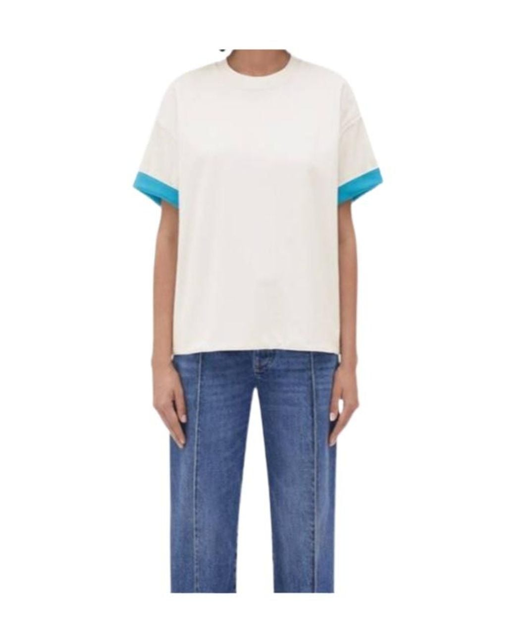 Bottega Veneta Blue Short Sleeved Crewneck T-Shirt