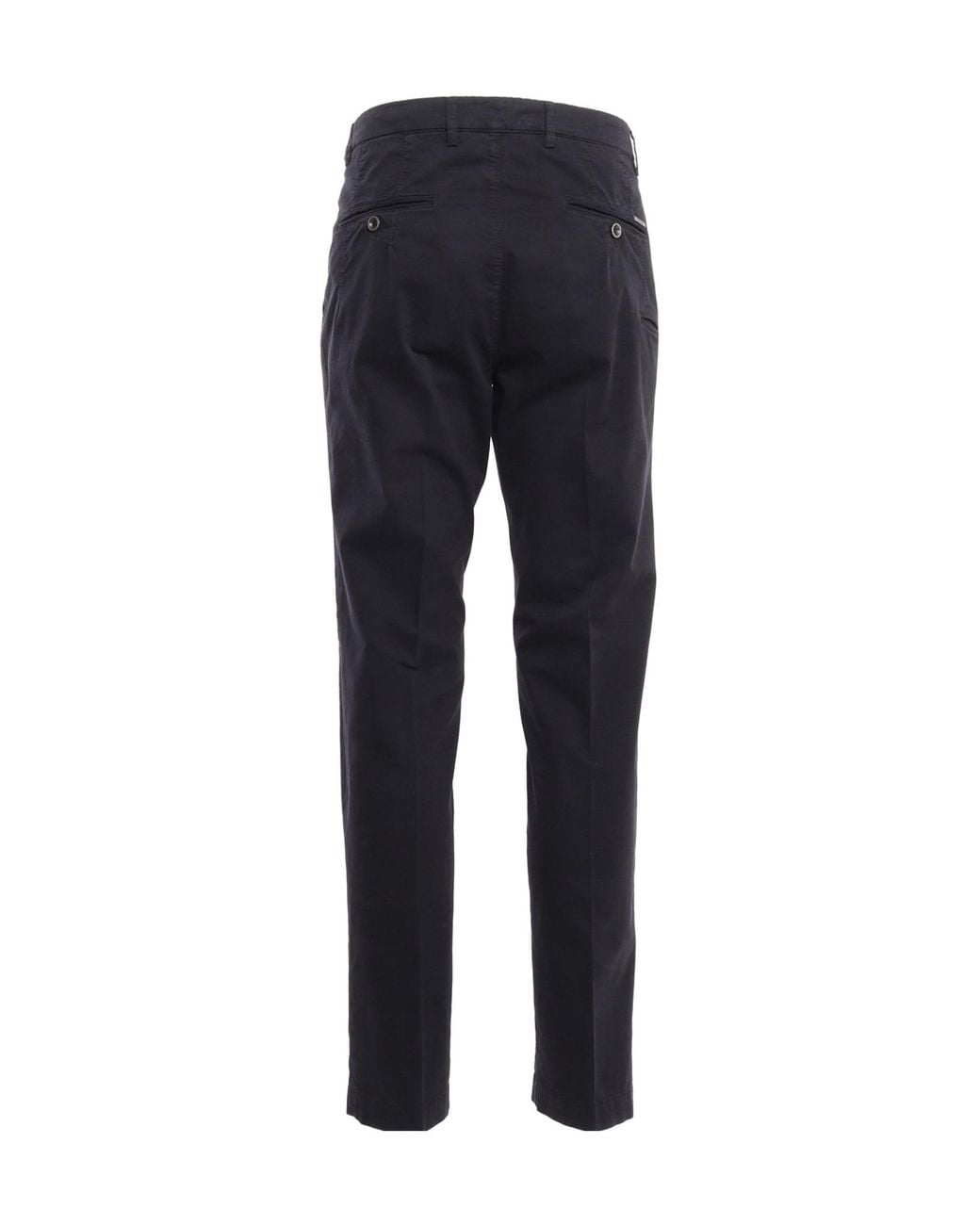 Peserico Blue Stretch Gabardine Chino Pants for men